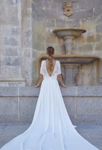 Vestido de novia Venice de Cotonnus hecho a medida en Pozuelo de Alarcón (Madrid)