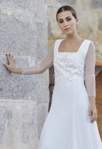 Vestido de novia Venice de Cotonnus hecho a medida en Pozuelo de Alarcón (Madrid)